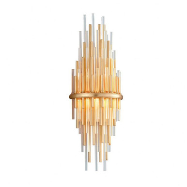 Theory 12W 1 LED Wall Sconce 22 Inch Tall by Corbett - 238-12-GL/SS