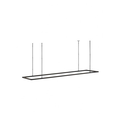 Stagger Halo 84 1 Light Medium Linear Chandelier by Visual Comfort Modern - MDLS18627PSS-277