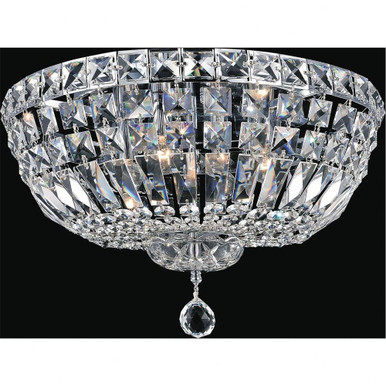Stefania 6 Light 18 Inch Wide Flush Mount by CWI - 8003C18C