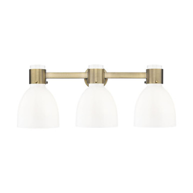 Lawton Bell 3 Light Bath Vanity 10 Inch Tall X 24 Inch Wide by Innovations - 464-3W-G464D-7_P