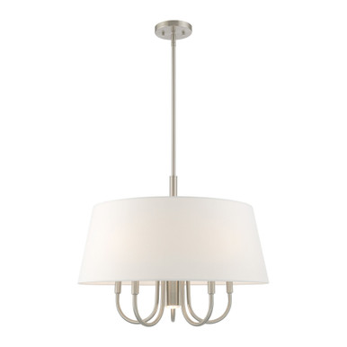 Belclaire 5 Light Medium Farmhouse Chandelier by Livex - 41315-91