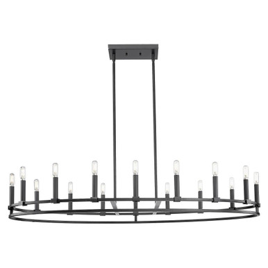Lexington 16 Light Stem Hung Chandelier 48 Inch Wide by Innovations - 449-16CR