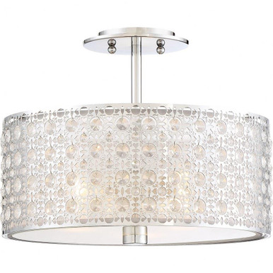 Verity 3 Light 15 Inch Wide Semi Flush Mount by Quoizel - PCVY1714C