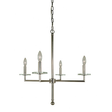 Muse 4 Light Medium Chandelier by Framburg - 5454Mblack