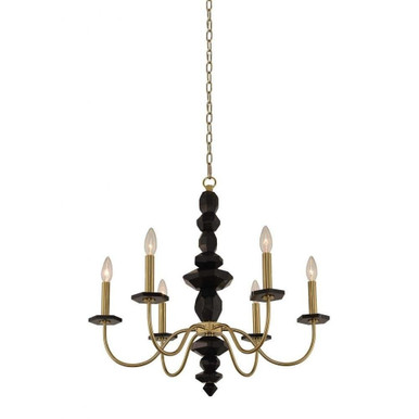 Piedra 6 Light Medium Chandelier by Allegri - 031550-039