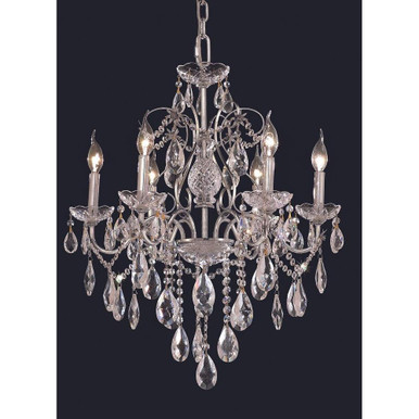 St. Francis 6 Light Medium Chandelier by Elegant 2016D24 - 2016D24