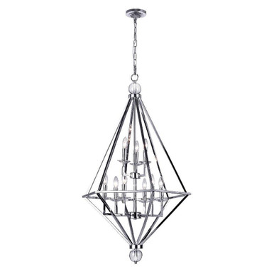 Calista 9 Light Medium Chandelier by CWI - 1027P26-9-601