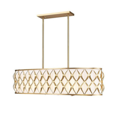 Harden 10 Light Linear Chandelier 11.75 x 13 Inches Wide by Z-Lite - 1948-42L