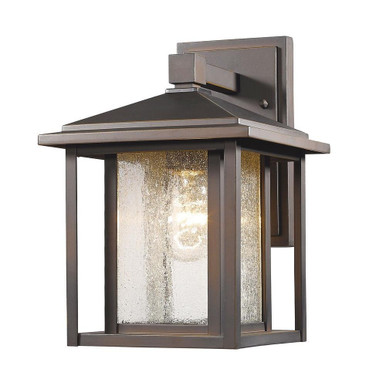 Aspen 1 Light Outdoor Wall Lantern 10.88 Inch Tall by Z Lite - 554S-ORB