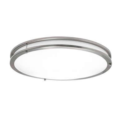Carlisle 35W 1 LED Sleek Flush Mount 3.5 Inch Tall and 18 Inch Wide by AFX - CAF18L5AJUDSN-BB