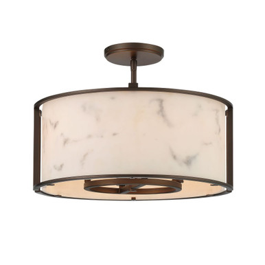 Buchanan 4 Light 17.5 Inch Wide Semi Flush Mount by Minka Lavery - 1679-755