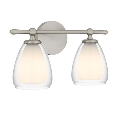 Vivienne 15W 2 LED Bath Vanity 9 Inch Tall and 16 Inch Wide by Quoizel - VIV8616BN