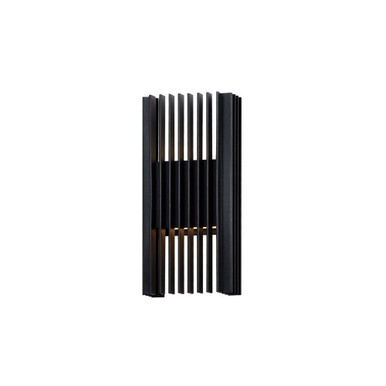 Rampart 12W 2 LED Light Outdoor Wall Mount 11.75 Inch Tall by ET2 - E30114-BK