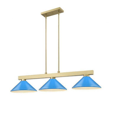 Cobalt 3 Light Medium Pendant by Z-Lite 152MGLD - 152MGLD