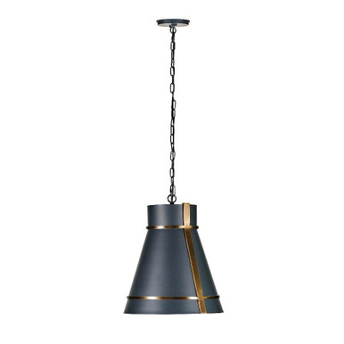 Brasserie 1 Light Mini Pendant 16.5 Inch Tall and 12.5 Inch Wide By Varaluz - 536M01ZNCBRZ