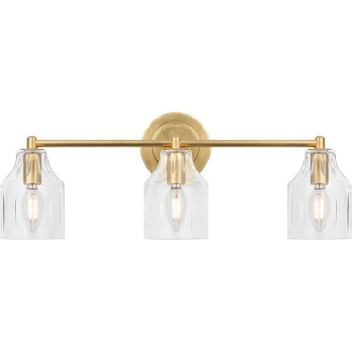 Augusta 3 Light Bath Vanity 8.25 X 22 Inch Wide by Visual Comfort Studio - AV1013GD