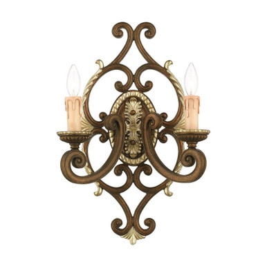 Seville 2 Light Candle Style Wall Sconce by Livex - 8862-64