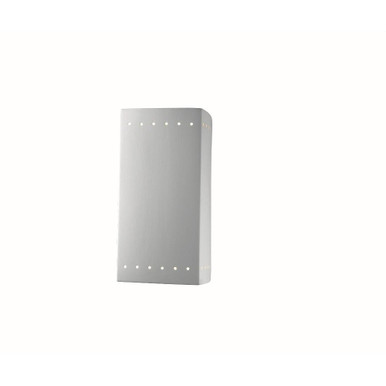 Ambiance Large Rectangle Perfs Closed Outdoor Wall Mount by Justice Design - CER-0960W