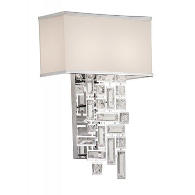Vermeer 2 Light Wall Sconce 19 Inch Tall by Allegri - 11190-0