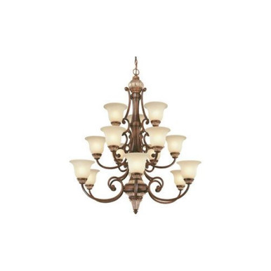 Bonita 15 Light Oversized 3 Tier Chandelier by Dolan - 2643-211