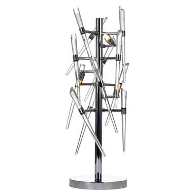 Icicle 3 Light Table Lamp with Chrome Finish by CWI - 1154T25-3-601
