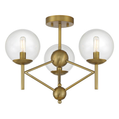 Auresa 3 Light 20.13 Inch Wide Semi Flush Mount by Minka Lavery 2799-695 - 2799-695