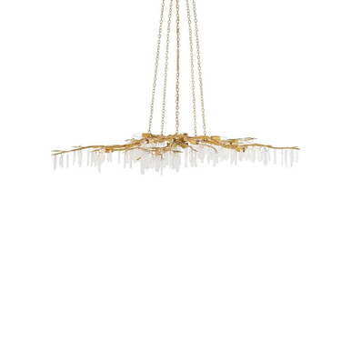 Forest Light 10 Light Oversized Chandelier by Currey Company - 9000-0-10C