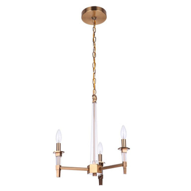 Tarryn 3 Light Small Chandelier by Craftmade - 53223-SB