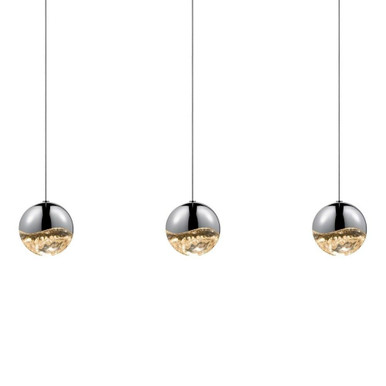 Grapes 3 LED Large Pendant 3.75 Inch Tall and 37.75 Inch Wide by Sonneman - 2920-LRG