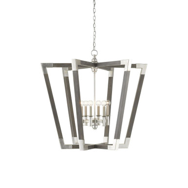 Bastian 6 Light Oversized Caged Chandelier by Currey Company - 9000-0606