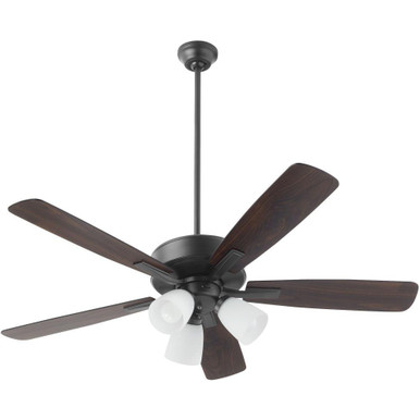 Ovation 5 Blade Ceiling Fan with Light Kit 52 Inches Blade Span by Quorum  - 4525-23a