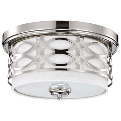 Harlow 2 Light 13.38 Inch Wide Flush Mount by Nuvo - 60/4627