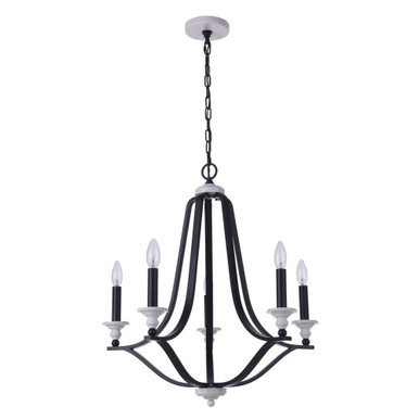Esme 5 Light Medium Chandelier by Craftmade - 57625-FBMWW