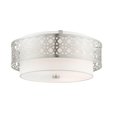 Calinda 4 Light 20 Inch Wide Semi Flush Mount by Livex - 49864