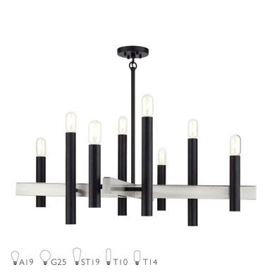 Helsinki 8 Light Oversized Chandelier by Livex 49996 - 49996