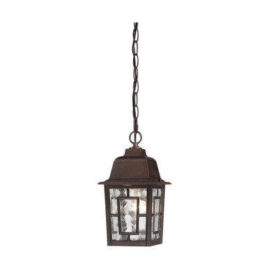Banyan 1 Light Outdoor Hanging Lantern 6.13 x 10.75 Inches by Nuvo - 60/3490