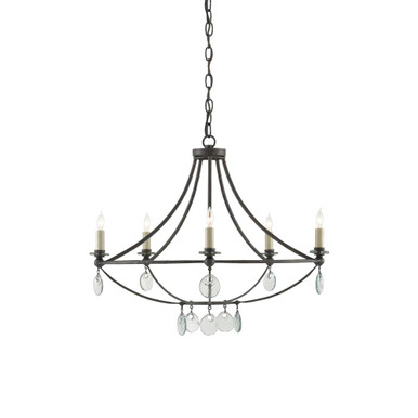 Novella 5 Light Medium Chandelier by Currey Company - 9000-0641