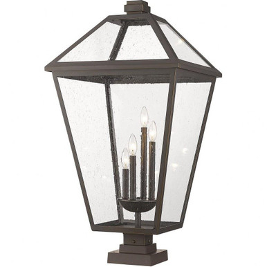 Talbot 4 Light Outdoor Pier Mount 36.75 x 19.5 Inches by Z-Lite - 579PHXLXS-SQPM