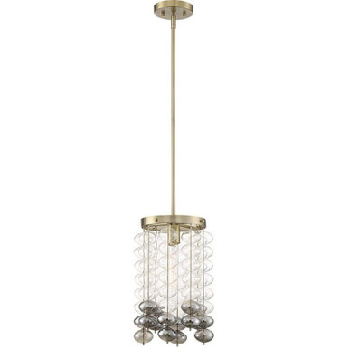 Villa Rose 1 Light Small Pendant by Designers Fountain - d208m-9p-bg