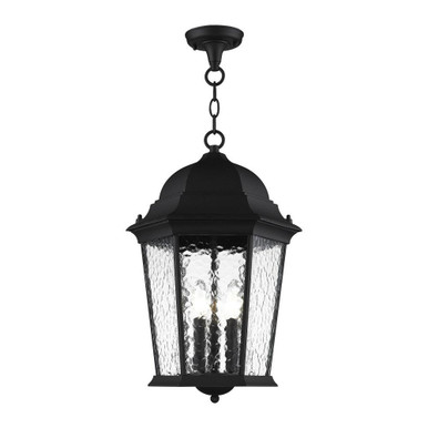 Hamilton 3 Light Medium Caged Outdoor Pendant by Livex - 75475-14