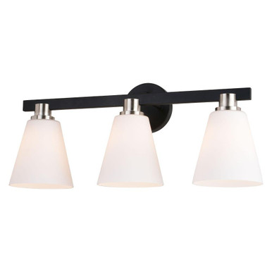 Vermont 3 Light Bath Vanity 10 Inch Tall and 23 Inch Wide by Vaxcel - W0406