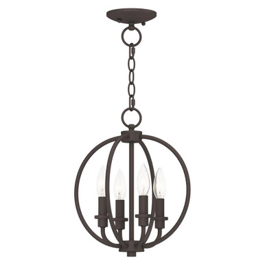 Milania 4 Light Mini Chandelier by Livex - 4664