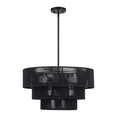 Acordia 6 Light Pendant 21 Inch Tall and 23 Inch Wide by Livex - 49126