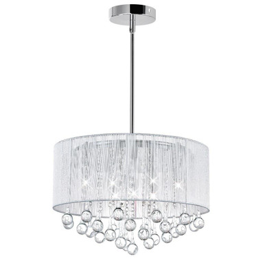 Water Drop 6 Light Small Chandelier by CWI - 5006P18C-142020
