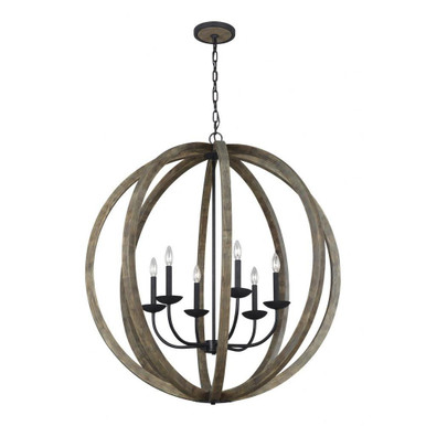 Sean Lavin 6 Light Oversized Chandelier by Visual Comfort Studio - f3186/6wow/af