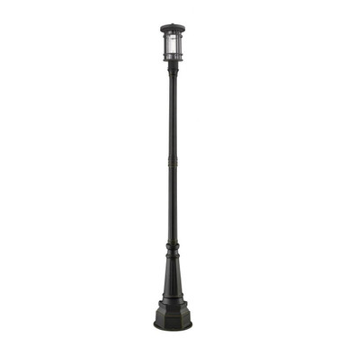Jordan 1 Light Outdoor Post Mount Lantern 14.25 x 96.5 Inches by Z-Lite - 570PHM-564P-ORB