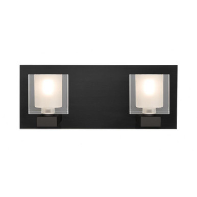 Bolo 6W 2 LED Bath Vanity 5.9 x 14 Inches by Besa  - 2WF-BOLOFR-LED-BK