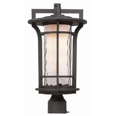 Oakville 9W 1 LED Outdoor Pole/Post Mount 10 x 17.75 inches by Maxim - 65780WGBO