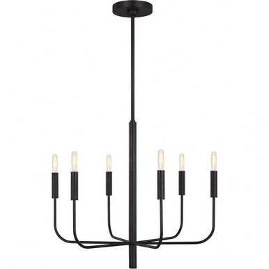 Brianna 6 Light Medium Chandelier by Visual Comfort Studio - EC1006