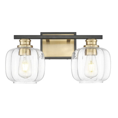Oxley 2 Light Bath Vanity 9.25 Inch Tall and 17.5 Inch Wide by Acclaim - IN40031BK